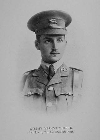 Phillips S V 2nd Lt 7th Leicestershire Regment