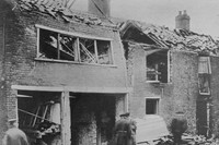Bomb Damage Following Zeppelin Raids In London During WW1