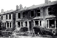 Wrecked Houses In Oval Road Croydon After A Zeppelin Attack