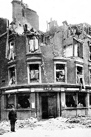 Aldgate High Street After A Zeppelin Raid