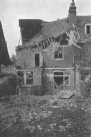 Ruined Houses In Beech House Road Croydon After The Zeppelin Air Raid 13th October 1915