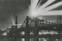 Zeppelin Searchlight On Old Lambeth Bridge