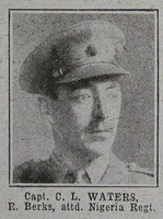 Waters C L Captain R Berks Regt The War Illustrated