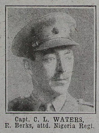 Waters C L Captain R Berks Regt The War Illustrated