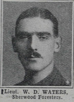 Waters W D Lt Notts & Derby Regt The War Illustrated 3rd Apr 1915