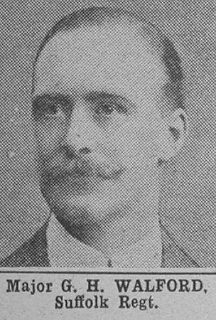 Walford G H Major Suffolk Regt The War Illustrated 15th May 1915