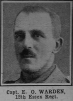 Warden E O Captain 12th Essex Regt The War Illustrated 7th Aug 1918