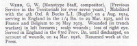 Webb G W Pte 4th Oxford & Bucks Light Infantry Short Record Of Service War Record Of The Oxford University Press 1923