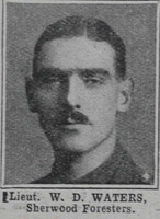 Waters W D Lt Notts & Derby Regt The War Illustrated 3rd Apr 1915