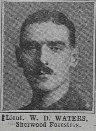 Waters W D Lt Notts & Derby Regt The War Illustrated 3rd Apr 1915