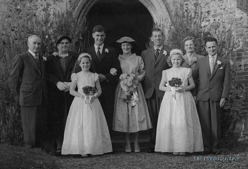 The Wedding Of Billy Dennis And Judith Browne North Walsham Norfolk 1959
