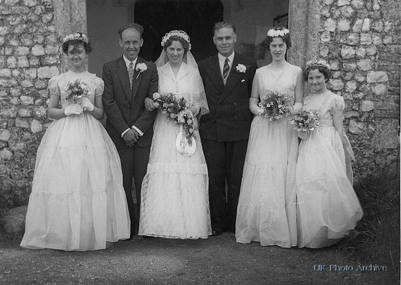 Wedding Of Ronnie E Mann And Beryl D Davison North Walsham Norfolk 1958