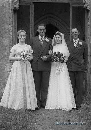 Wedding Of George William Purdy And Rosie E Wiseman North Walsham Norfolk 1958