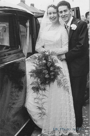 1950s Bride And Groom