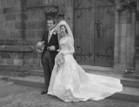 A 1950s Bride And Groom