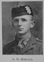 Kincaid A D 2nd Lt 8th Black Watch