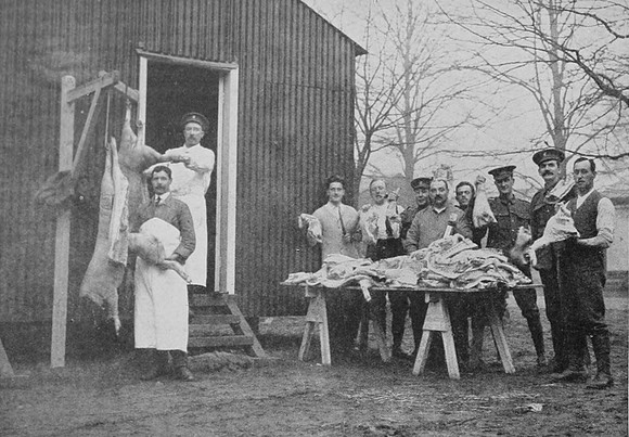 Camp Butchers Of The Sportsmans Battalion 23rd 24th Royal Fusiliers