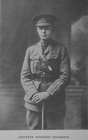 Colebrook G B 2nd Lt 1st Queens Royal West Surrey Regiment