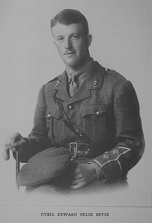 Bevir C E F Lt Royal Field Artillery