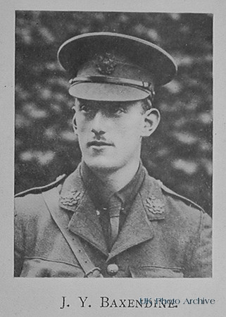 Baxendine J Y 2nd Lt 1st Border Regiment