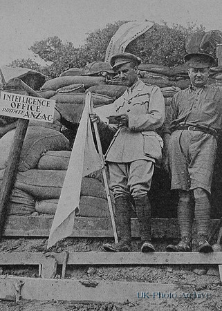 Australian Intelligence Officers Outside Their Dug-Out At Gaba Tepe