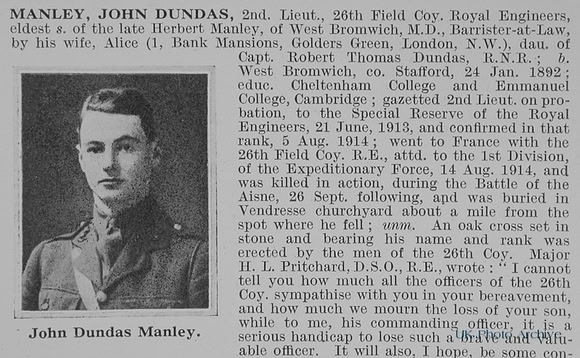 Manley J D 2nd Lt Royal Engineers Obit Part 1