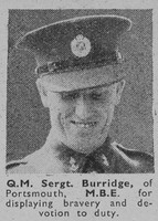 Burridge QM Sergt MBE