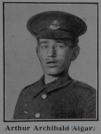 Algar A A Pte G/7616 11th Middlesex Regiment