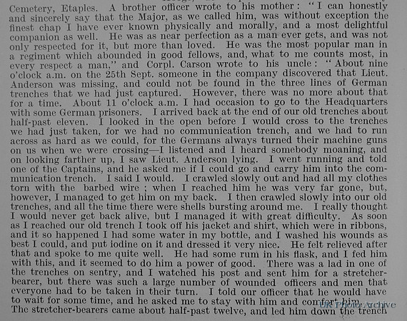 Anderson C O Lt 2nd Royal Scots Obit Part 2