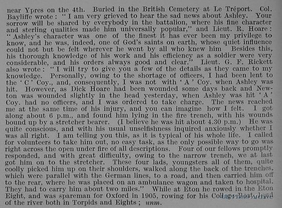 Arbuthnot A H Captain 12th London Regiment Obit Part 2