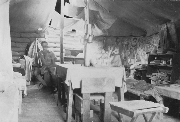 British Soldier In Camp At El Ballah