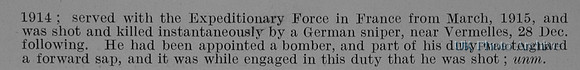 Banfield F J Pte 2141 21st London Regiment Obit Part 2