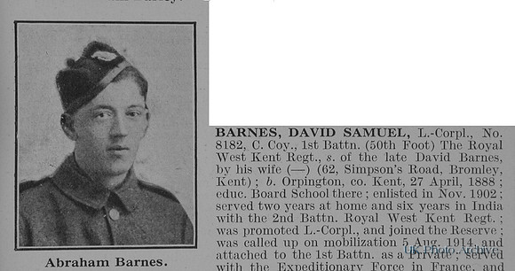 Barnes A Pte 12765 10th Highland Light Infantry Obit