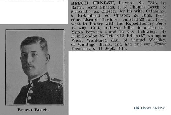 Beech E Pte 7346 1st Scots Guards Obit