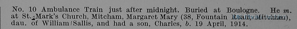 Bone C Pte 8767 2nd Queens Royal West Surrey Regiment Obit Part 2