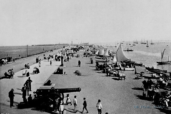 View Of The Beach Southsea 1890s