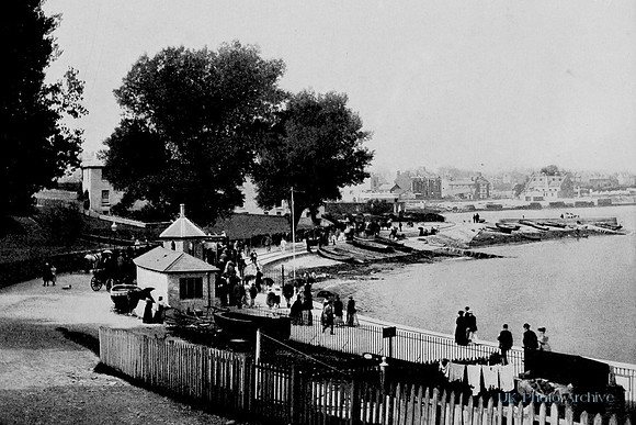 View Of The Town And Sea Swanage 1890s