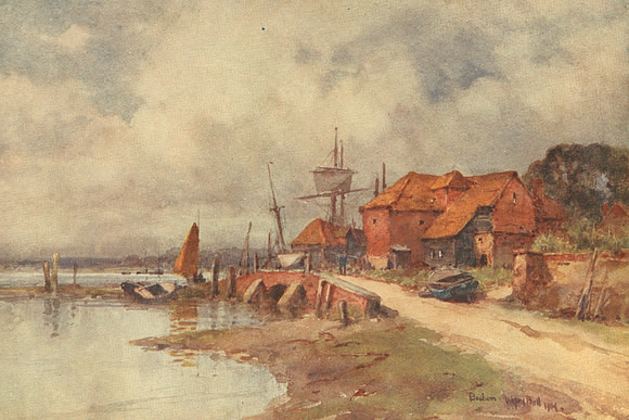 Mill Bridge Bosham Sussex 1904