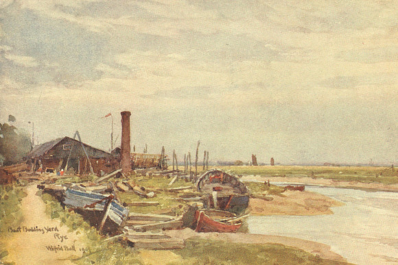 Boat Building Yard Rye 1908