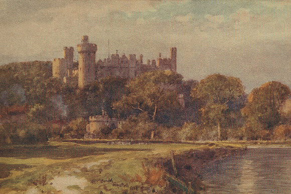 Arundel Castle In The Evening Sussex 1904