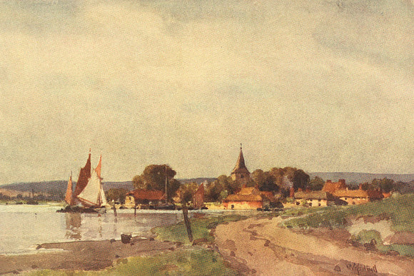 A View Of Bosham Sussex 1908