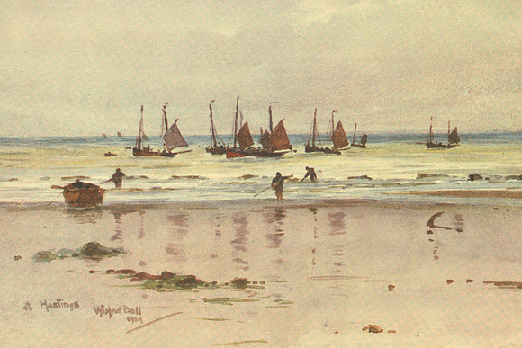 A Fishing Fleet In Hastings 1904