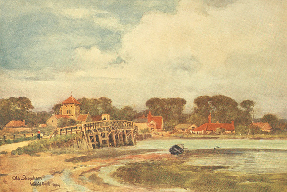Old Shoreham Bridge Sussex 1908