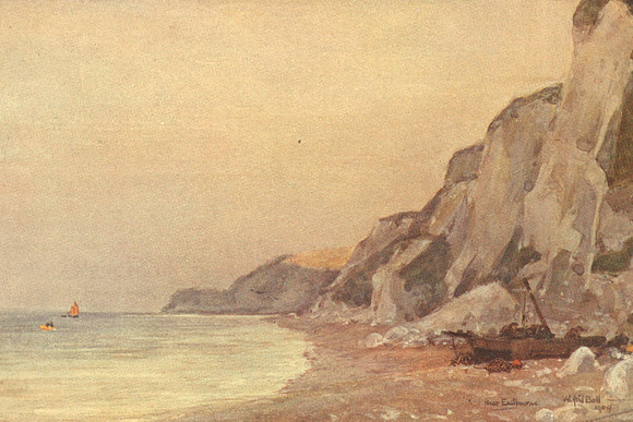 Cliffs Near Eastbourne Sussex 1904