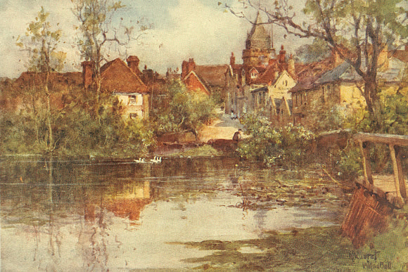 Mill Pool Midhurst Sussex 1908