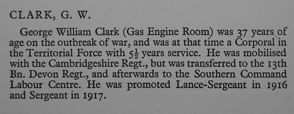 Clark G W L-Sergt 13th Devonshire Regiment War Record Of Cambridge University Press 1914-1919