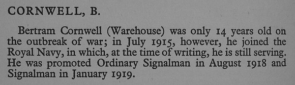 Cornwell B Ord Signalman Royal Navy War Record Of Cambridge University Press 1914-1919