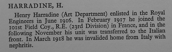 Harradine H Sapper 183200 Royal Engineers War Record Of Cambridge University Press 1914-1919
