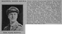 Baldwin A A Lt 5th Loyal North Lancs Regiment Obit