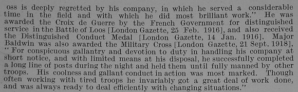 Baldwin W F Lt DCM MC Royal Engineers Obit Part 2